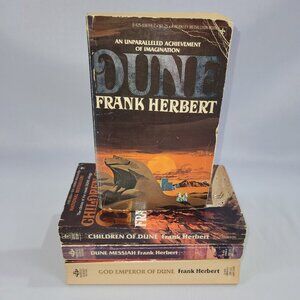Frank Herbert Dune Collection 4 Books Paperback Softcover Novel Lot